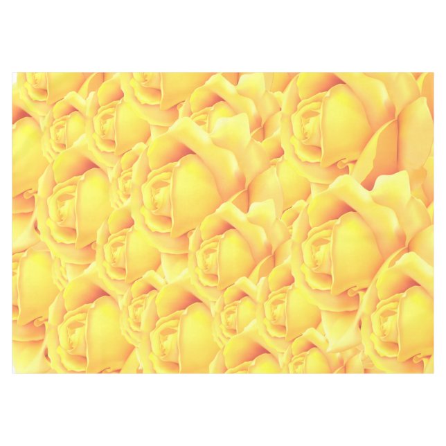 Beautiful Yellow Rose Tablecloth (Front (Horizontal))