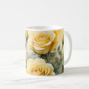 Beautiful Yellow Roses Coffee Mug