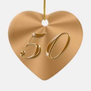 Beautiful yet Cheap 50th Anniversary Gifts Ceramic Ornament