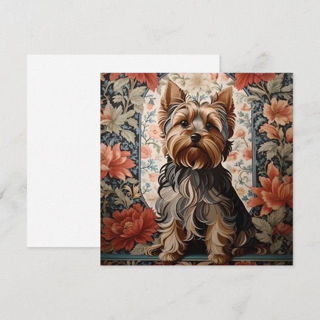 Beautiful Yorkie | Yorkshire Terrier Portrait (Front/Back)