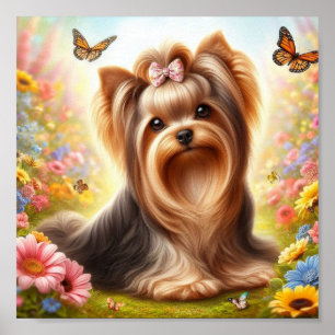 beautiful Yorkshire Terrier Poster