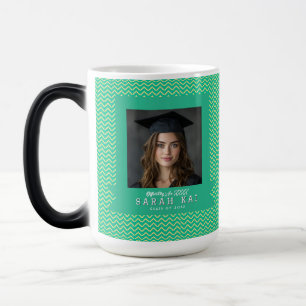 Beautiful Zigzag Pattern Graduate Coffee Magic Mug