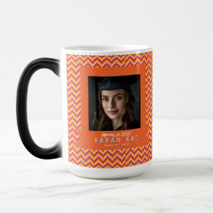 Beautiful Zigzag Pattern Husband Graduation Gift Magic Mug