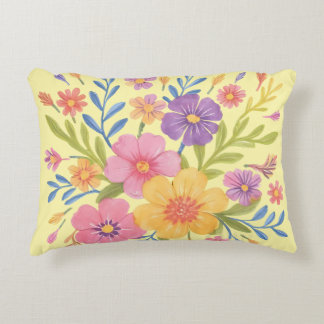 Beautifull bunch of flowers accent pillow