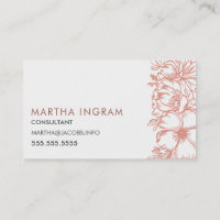 Beautifull ine flowers  business card