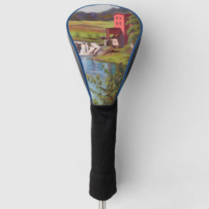 Beautifull Vineyard in yellow blue red green  Golf Head Cover