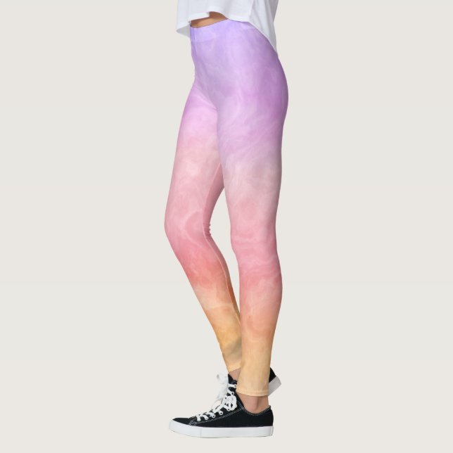 Beautifully Bold Watercolor Leggings (Left)