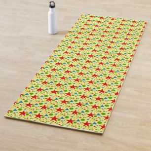 Beautifully decorated yoga mat