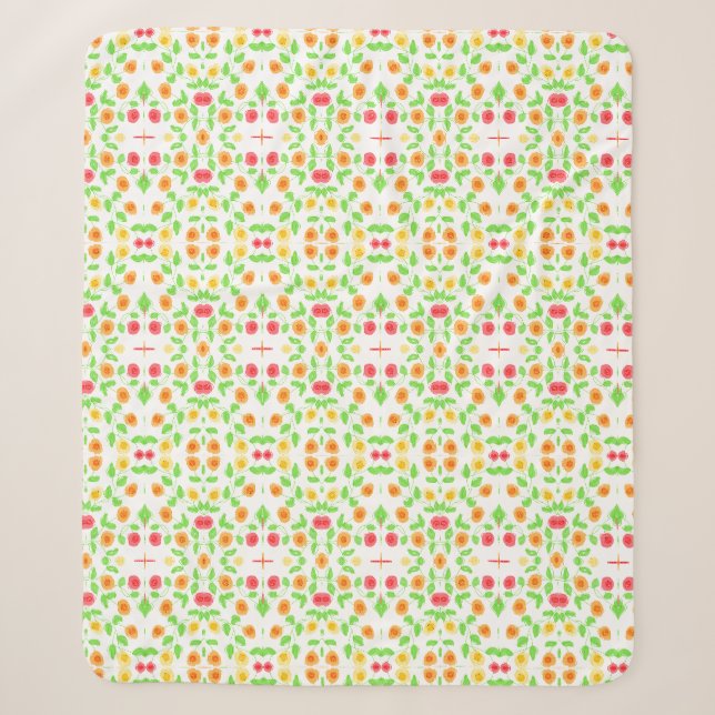Beautifully Designed Flowered Blanket (Front)