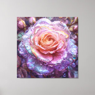 Beautifully detailed rose canvas print