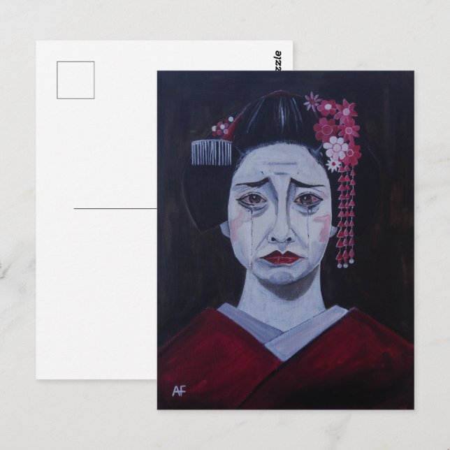 Beautifully Sad Painting by Alfred Fox Postcard (Front/Back)