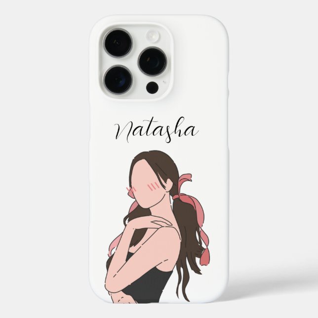 Beauty Aesthetic Girl Customizable Case-Mate iPhone Case (Back)