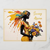Beauty African women elegant lady ethnic look