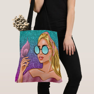 Beauty and a Butterfly - See Back ... Tote Bag