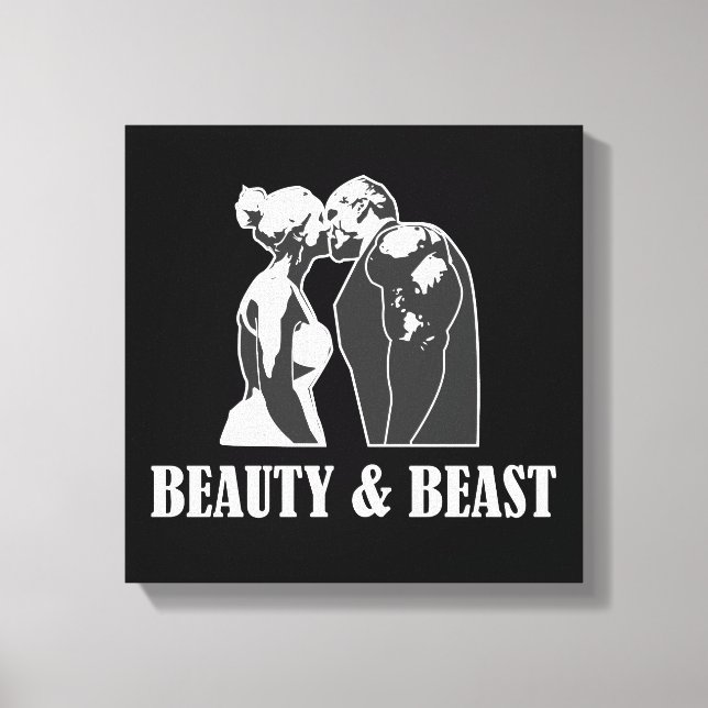 Beauty and beast canvas print (Front)