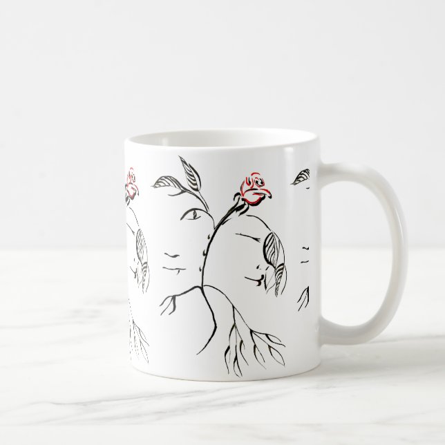 Beauty and Beast Rose Custom Value Mug (Right)