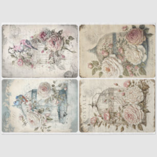 Beauty and Birdcages Tissue Paper