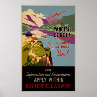 Beauty and grandeur - the Yangtze gorges Poster