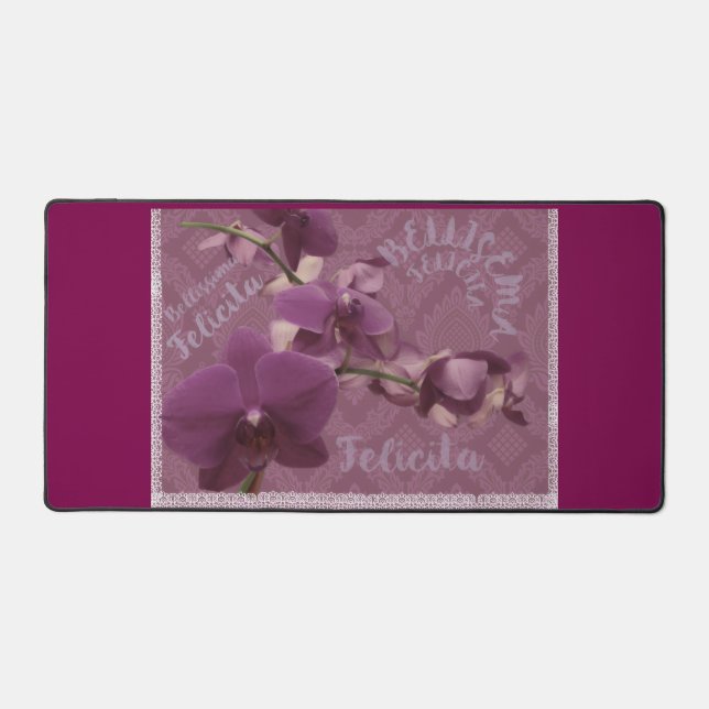 Beauty and happiness Desk Mat (Front)