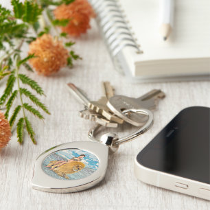 Beauty and Lion Keychain