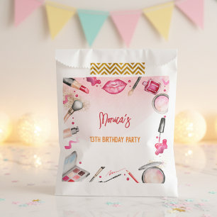 Beauty and makeup spa birthday party favour bag