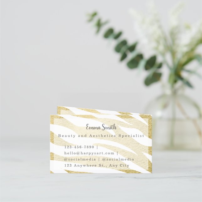  Beauty and Salon loyalty Card (Back)