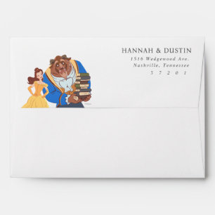 Beauty and the Beast Addressed Wedding  Envelope