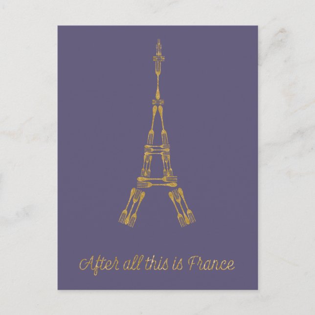 Beauty and the Beast | After All This Is France Postcard (Front)