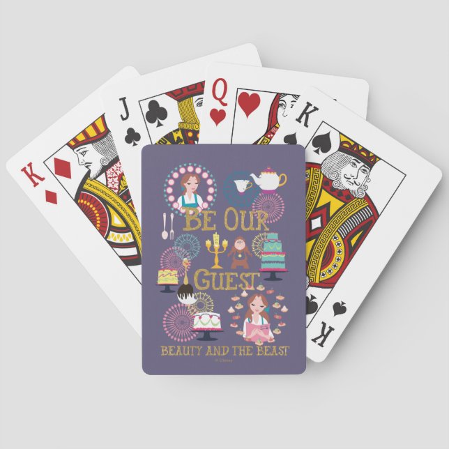 Beauty And The Beast | Be Our Guest Playing Cards (Back)