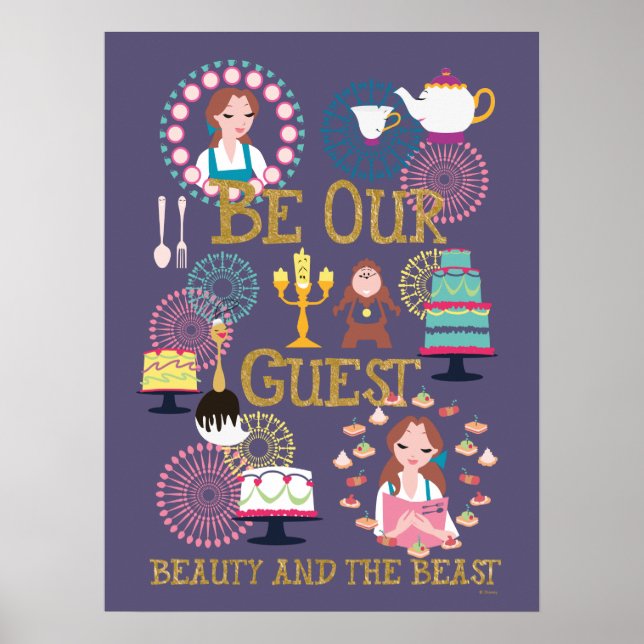 Beauty And The Beast | Be Our Guest Poster (Front)
