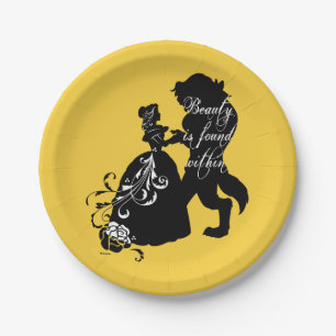Beauty And The Beast Beauty is Found Within 2 Paper Plate