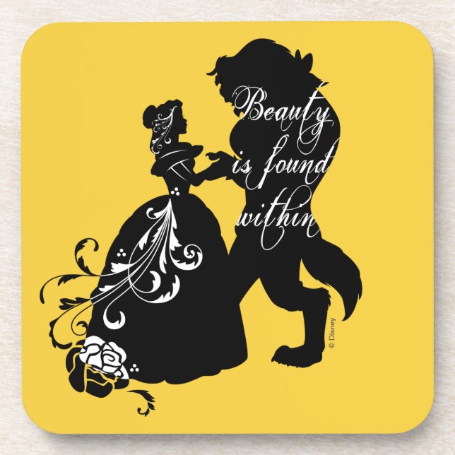 Beauty And The Beast | Beauty is Found Within Coaster (Front)