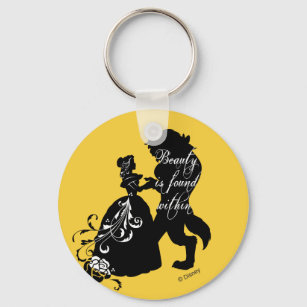 Beauty And The Beast   Beauty is Found Within Keychain