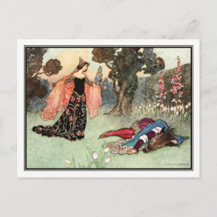 Beauty and the Beast by Warwick Goble Postcard