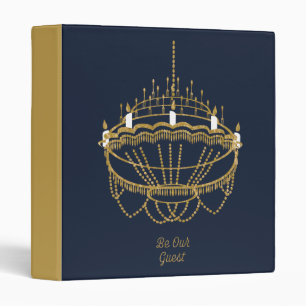 Beauty and the Beast   Chandelier - Be Our Guest Binder