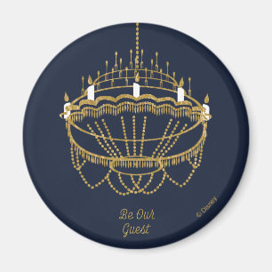 Beauty and the Beast   Chandelier - Be Our Guest Magnet