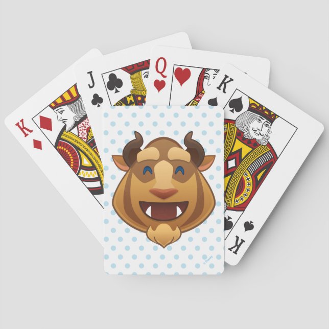 Beauty and the Beast Emoji | Beast Playing Cards (Back)
