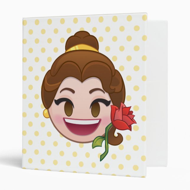 Beauty and the Beast Emoji | Belle with Rose Binder (Front/Inside)