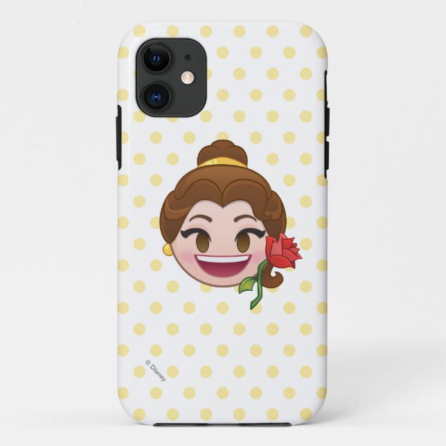 Beauty and the Beast Emoji | Belle with Rose Case-Mate iPhone Case (Back)
