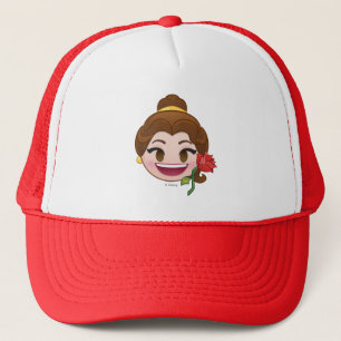 Beauty and the Beast Emoji Belle with Rose Trucker Hat