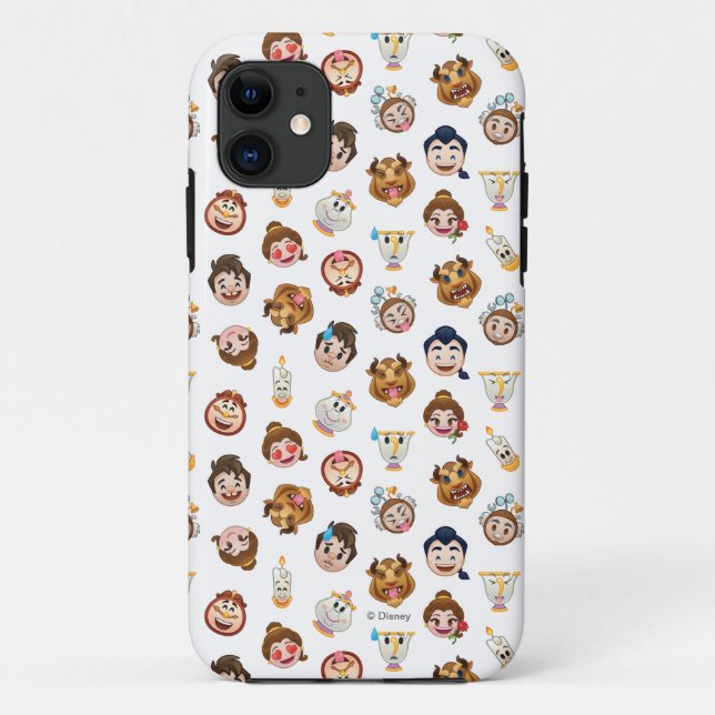 Beauty and the Beast Emoji | Character Pattern Case-Mate iPhone Case (Back)