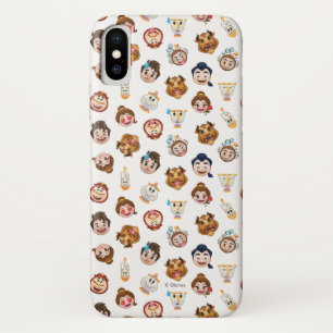 Beauty and the Beast Emoji Character Pattern iPhone X Case