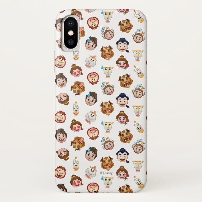 Beauty and the Beast Emoji | Character Pattern Case-Mate iPhone Case (Back)