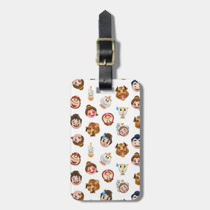 Beauty and the Beast Emoji Character Pattern Luggage Tag