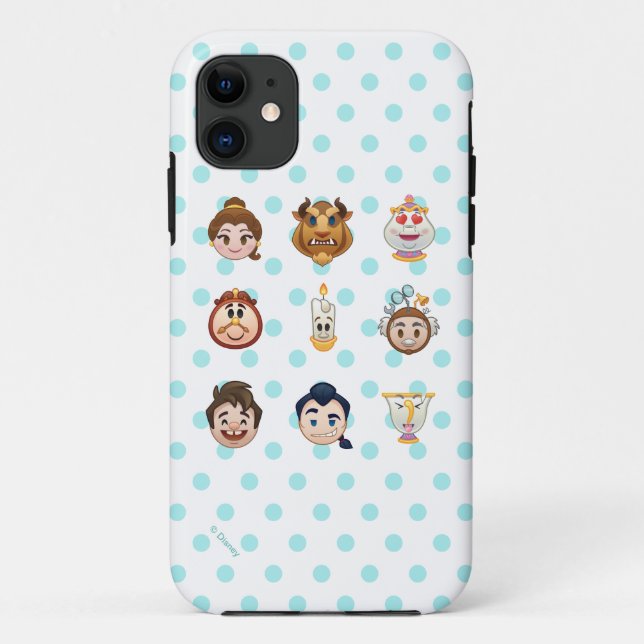 Beauty and the Beast Emoji | Characters Case-Mate iPhone Case (Back)