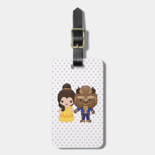 Beauty and the Beast Emoji Luggage Tag