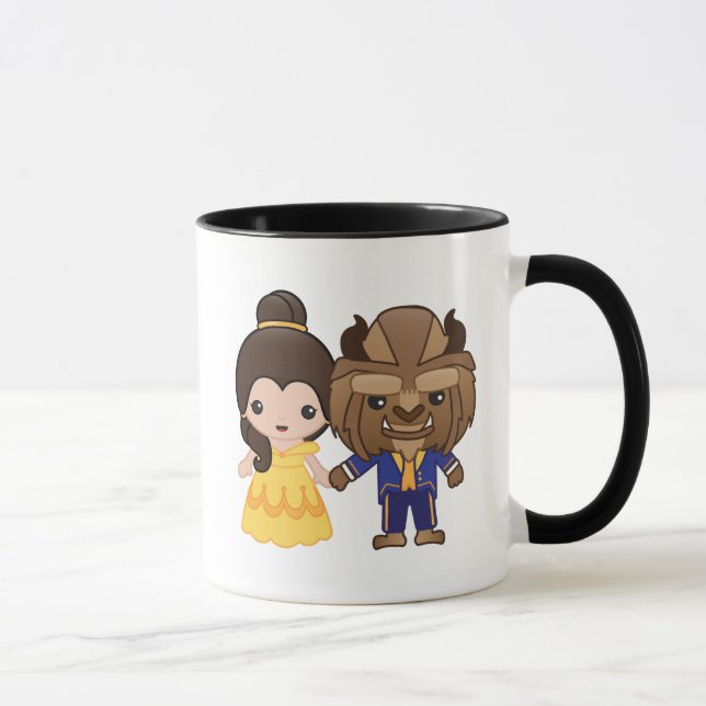 Beauty and the Beast Emoji Mug (Right)
