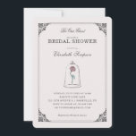 Beauty and the Beast | Enchanted Bridal Shower Invitation<br><div class="desc">Celebrate a tale as old as time with these enchanting Beauty and the Beast-inspired bridal shower invitations. Featuring the iconic enchanted rose in a delicate, whimsical design, these invitations set the perfect tone for a magical celebration. The elegant artwork captures the timeless beauty of the tale, with intricate details and...</div>