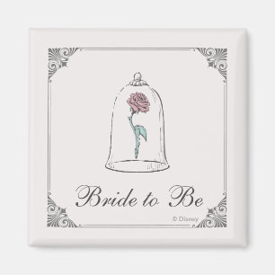 Beauty and the Beast   Enchanted Rose Bride to Be Magnet