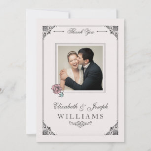 Beauty and the Beast   Enchanted Rose - Thank You Card